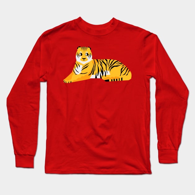 Tiger Long Sleeve T-Shirt by wacka